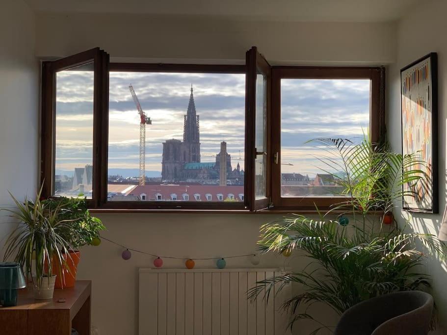 Ferienwohnung Panorama Cathedrale - Appt Lumineux Avec Parking Prive Straßburg Exterior foto